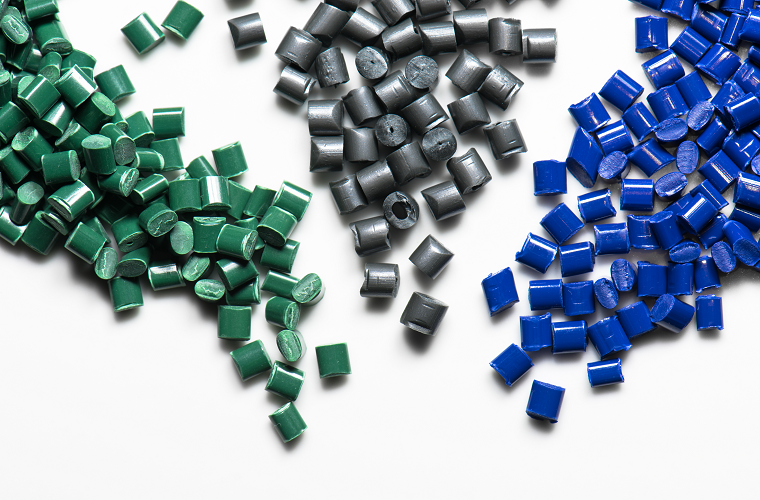 Injection molding plastic resin