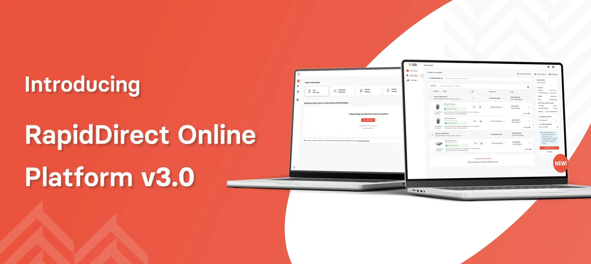 rapiddirect platform 3.0 version