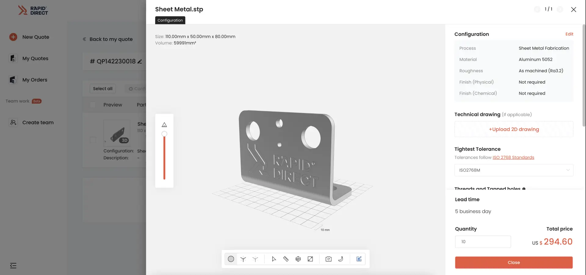sheet-metal-quote-online-platform